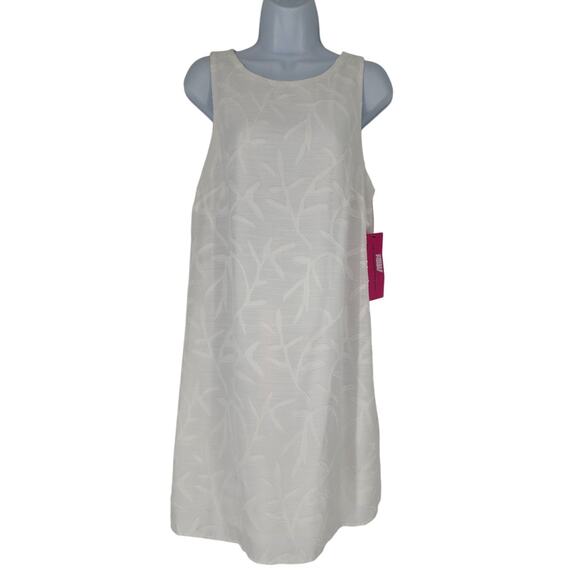 Betsey Johnson White Textured Sleeveless A-Line Dress Size 10 NWT - Picture 2 of 11